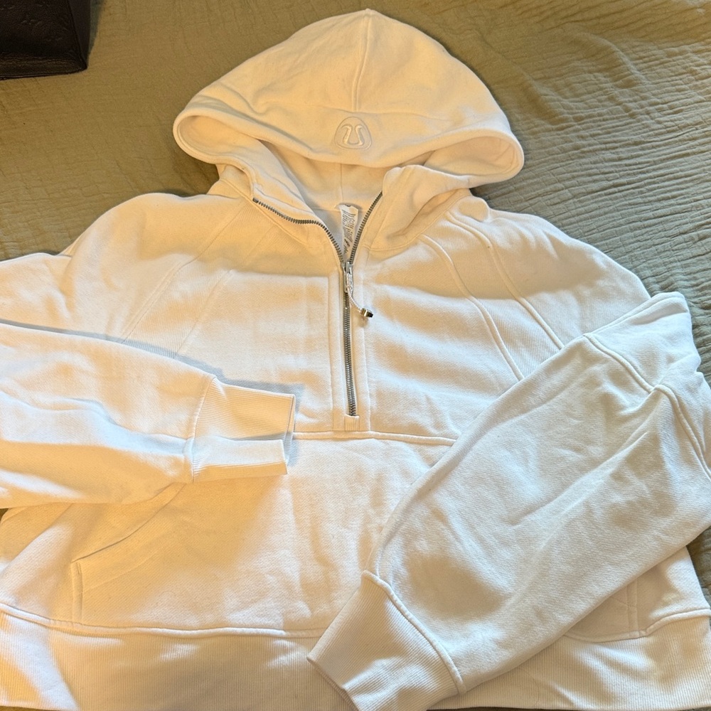 lululemon athletica Cream Zip-Up Hoodie